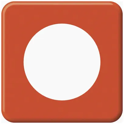 Piastra di copertura INC origin 1×1 Ø58mm 92×92mm arancione 