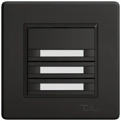 Poussoir KNX RGB ENC EDIZIO.liv SNAPFIX® capteur temp.s.LED étiqu.6× comm.1T no 