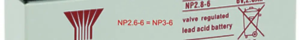 Accu Yuasa NP 3-6 6VDC 3 AH 