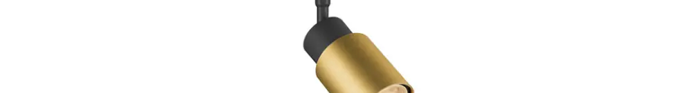 Spot SLV PURI 2.0 Tube GU10 1×6W DIM AD1PH Ø55mm schwarz/gold 