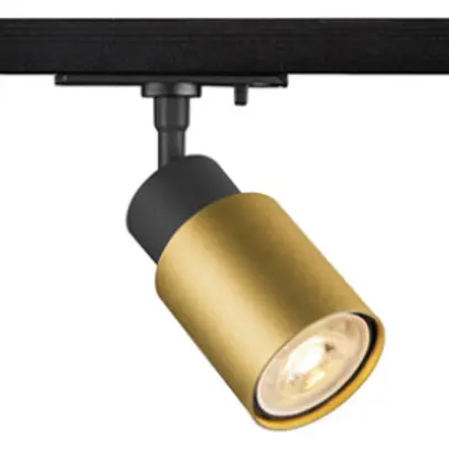 Spot SLV PURI 2.0 Tube GU10 1×6W DIM AD1PH Ø55mm schwarz/gold 