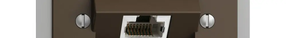 Presa INS 1×RJ45/s 4P ITplus EDIZIOdue coffee 