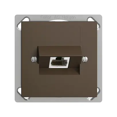 Prise INC 1×RJ45/s 4P ITplus EDIZIOdue coffee 