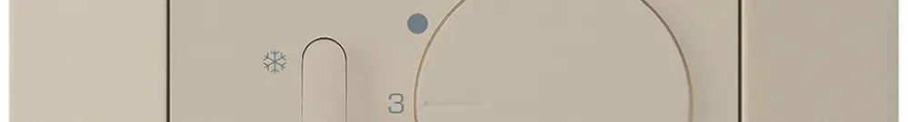 Termostato INC Hager kallysto.trend, con interr.di riscald./raffred., beige 