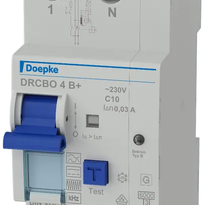Disgiuntore differenziale Doepke DRCBO 4 tipo B L+N 10A 30mA 6kA C 
