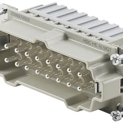 Goupille WM HDC HE 16 MQT 16 16A 500V 0.5…2.5mm² 