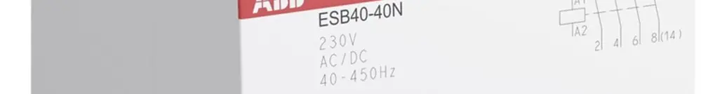 Contattore AMD ABB ESB40, 4Ch 40A AC-1, 230VAC/DC 