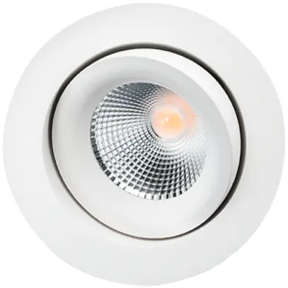Downlight LED SG Junistar Lux 8W 590lm 930 IP20/IP44 42° VAR Ø94mm blanc 
