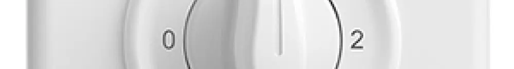 Interruttore rot.INC STANDARDdue 5/1L bianco, con manopola 