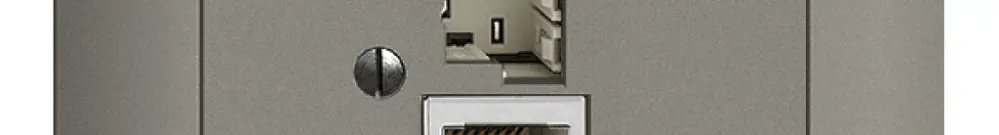 Scatola INC 1×TT,1×RJ45/s 8P EDIZIOdue R&M swissline grigio scuro 