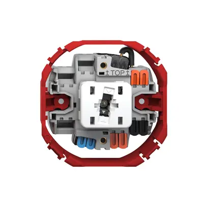 Interruttore a pulsante luminoso Feller SNAPFIX® 3/1L lent.lat.KS bc 