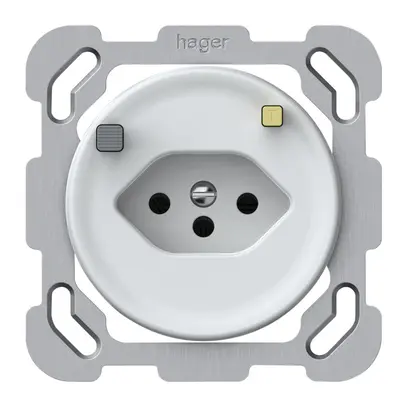 Presa FI INC origin 1×tipo 13 30mA 10A 230V 77×77mm bianco 