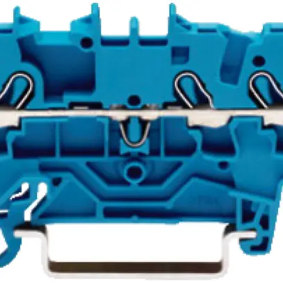 Morsetto di passaggio WAGO Top Job-S 2.5mm² 3L blu serie 2002 