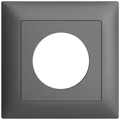Kit de recouvrement ENC EDIZIOdue thermostat 88×88×7mm gris foncé IP20 