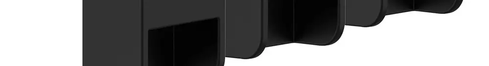 Applique LED Philips Grits 1.5W 180lm 827 IP44 noir 3 pcs 