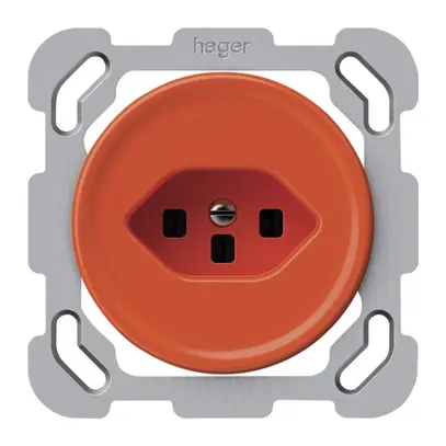 Prise ENC origin 1×type 23 16A 230V 77×77mm orange 