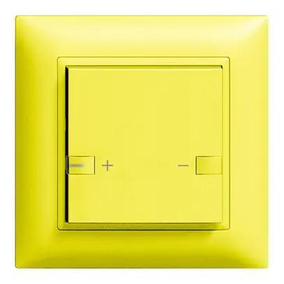 Poussoir ENC ZEP variateur univ. 1c/1t avec LED EDIZIOdue lemon 