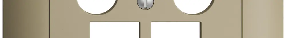 Kit di copertura ENC Edue FMI, p.presa multimedia EASYNET, p.2×RJ45 S-One, sand 