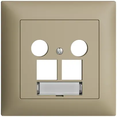 Kit di copertura ENC Edue FMI, p.presa multimedia EASYNET, p.2×RJ45 S-One, sand 