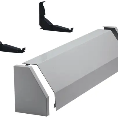 Canal de rangement Hager univers 3-part 800mm gris 