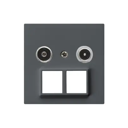 Presa multimedia kallysto R/TV montaggio A 4dB 2GHz antracite 