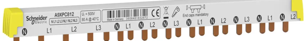Kammschiene Schneider Electric Clario iC40 Acti9 3LN Einspeisung links 12 TE 