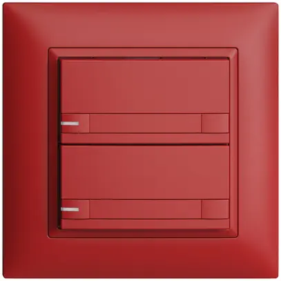 Poussoir ENC KNX 2× EDIZIOdue colore berry RGB avec LED avec insert papier 