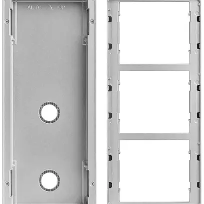Scatola AP Urmet Alpha, 3×modulo, 125×306mm, con supporto per modulo telaio 