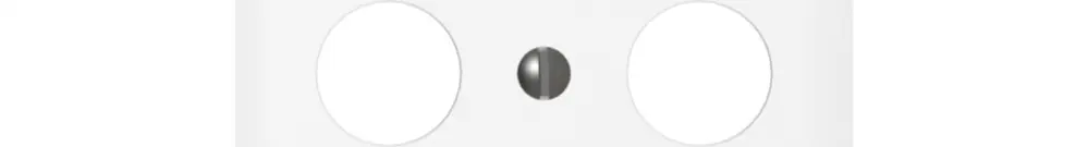 Kit frontal ENC SIDUS Z/E blanc TV-R-Sat-données Ø43mm 