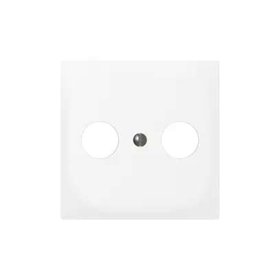 Kit frontal ENC SIDUS Z/E blanc TV-R-Sat-données Ø43mm 