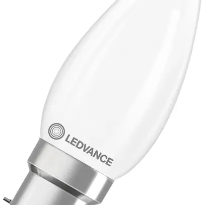 Lampada LED LEDVANCE CLASSIC B B22d 3.4W 470lm 827 B10.5 opaco Ø35×91mm 