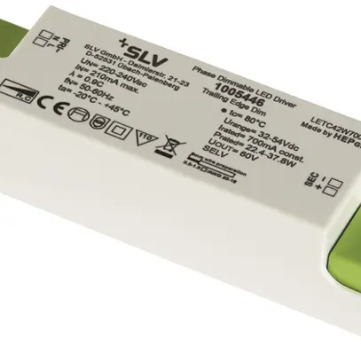 Convertisseur LED SLV LETC42W700LR-Z, 42W 700mA 32…54VDC, réglable R/C 