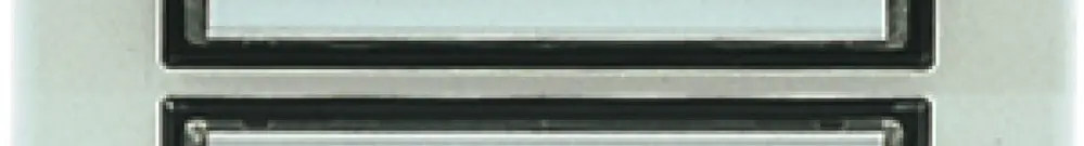 Placca piano AP 2 contatti bianco 