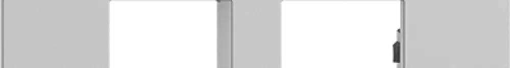 Kit montaggio EDIZIOdue uscita dritta, per 2×RJ45 freenet, grigio chiaro 