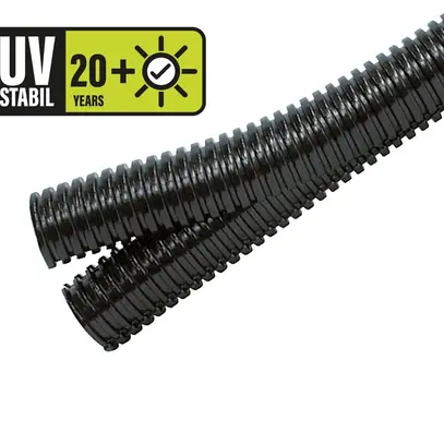 Tuyau ondulé DUPLEX PP-UV NW29 noir 