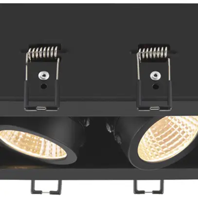 Downlight LED SLV KADUX Double 14W 1550lm 3000K 38° VAR 150×90mm noir 