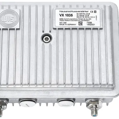 Amplificateur R/TV WISI VX1035 1GHz 35dB avec FOSTRA 