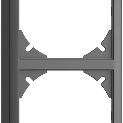 Capot EDIZIOdue 39mm I-I gris foncé pour combinaison vertical/horizontal 