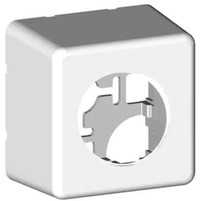 Cappa AP basico 86×86×39 bianco 43mm 