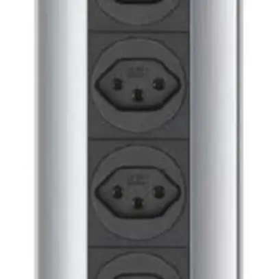 Presa retrattile TH 4×T13+interr.Liftup 9m coperchio bilico acciaio pregiato+LED 