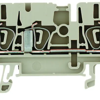 Durchgangs-Reihenklemme Weidmüller ZDU 2.5/3AN Zugfeder 2.5mm² TS35 beige 