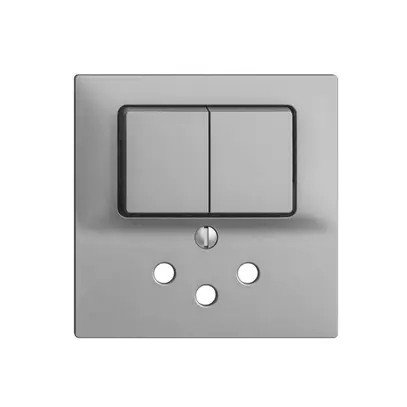 Frontset EDIZIOdue silver 60×60mm T12 