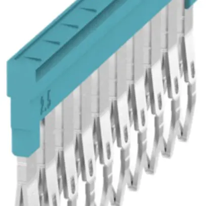 Connexion transversale Weidmüller ZQV 2.5N/10 branché 10L 5.1mm isolé 24A bleu 