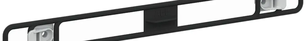 Support d'appareils ABB avec 2 clips pour distributeur multimédia, caoutchouc 
