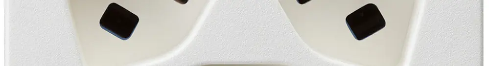 Prise FLF Hager 3×type 23 illuminé D blanc 