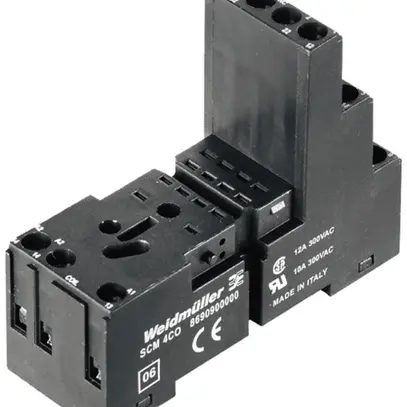 Socle pour relais WM SCM 2CO DIN35 raccordement à vis 8 77×27×61.5mm 