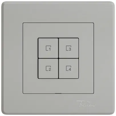 Poussoir scènes ENC EDIZIO.liv Wiser SNAPFIX® 4 scènes 4 touches grc 