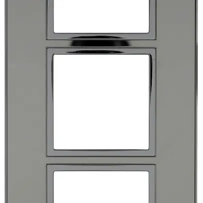 Intestazione INC Legrand Arteor 1×3 orizzontale 213×92mm Stainless Steel 