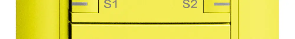 Poussoir ENC ZEP dimmer-scène 1c/2t avec LED EDIZIOdue lemon 