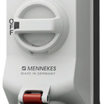 Prise AP MENNEKES DUO 32A 5P 6h 400V IP67 interrupteur contact auxiliaire 1F/1O 